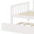 Rubber Wood Bunk Bed Including Trundle, Ladder, Guardrails-970175230