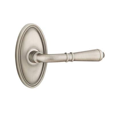 Turino Round Privacy (Bed & Bath) Door Lever with Oval Rosette