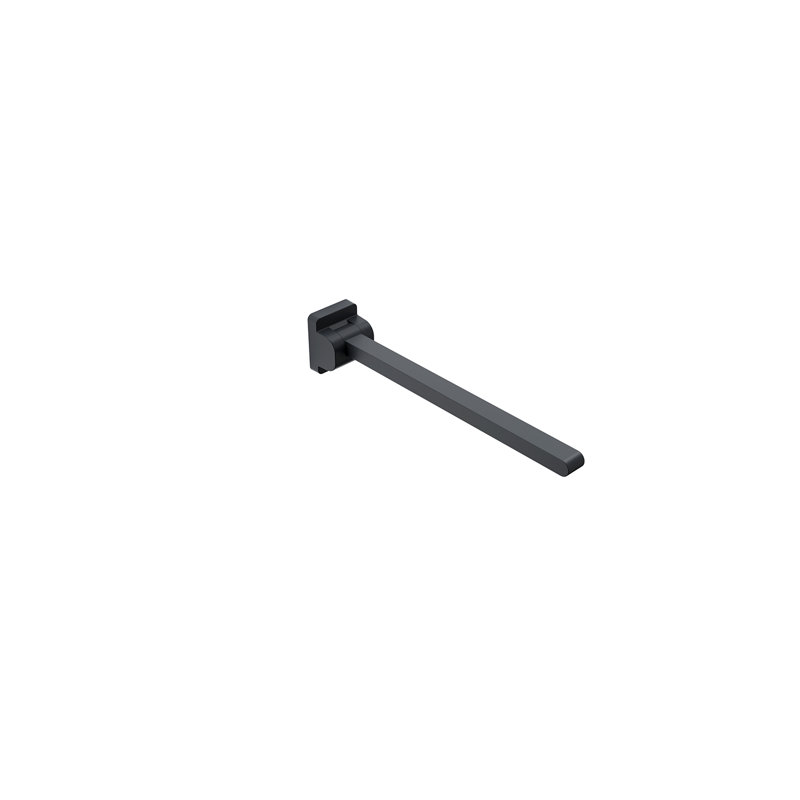 Chrome HUG Folding Grab Bar, 4" H x 33.44" L, Matte Black