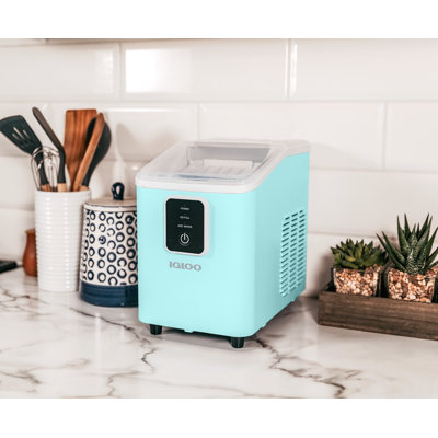 Igloo 26lb Self Cleaning Ice Maker Aqua