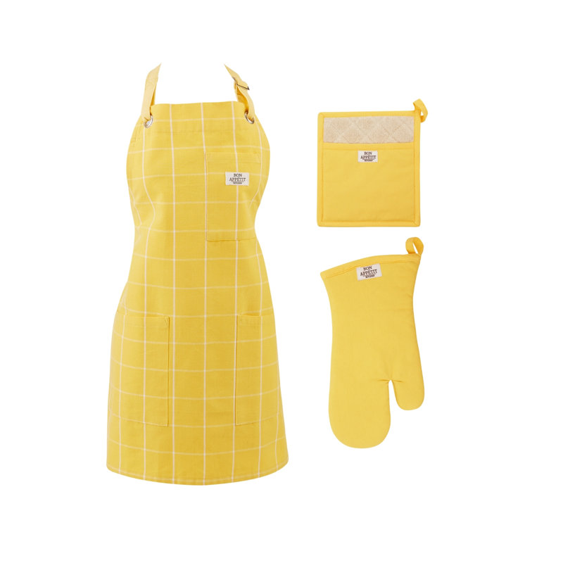 Ensemble de cuisine Design Imports, Jaune