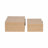 Neutral Modern Set of 2 Faux Leather Nude and gold Croc Boxes - 14" x 10" x 5"
