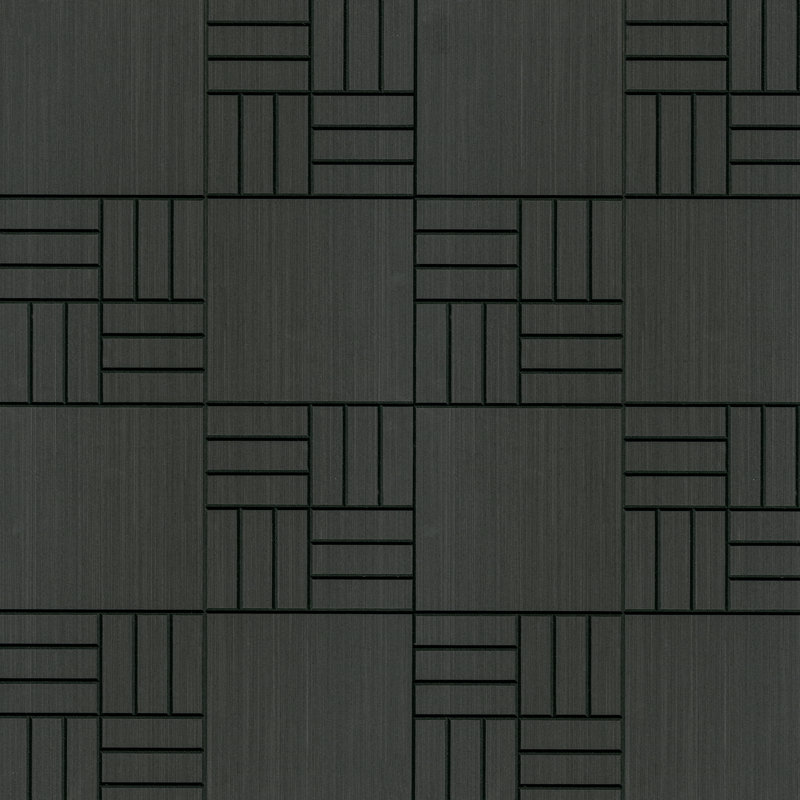 Panneau mural acoustique en bois à peler et coller 12 po x 45 po SereniSlats Altesa, Altesa Anthracite