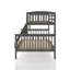 Lit superposé simple au dessus d'un lit double Kearie-94437183