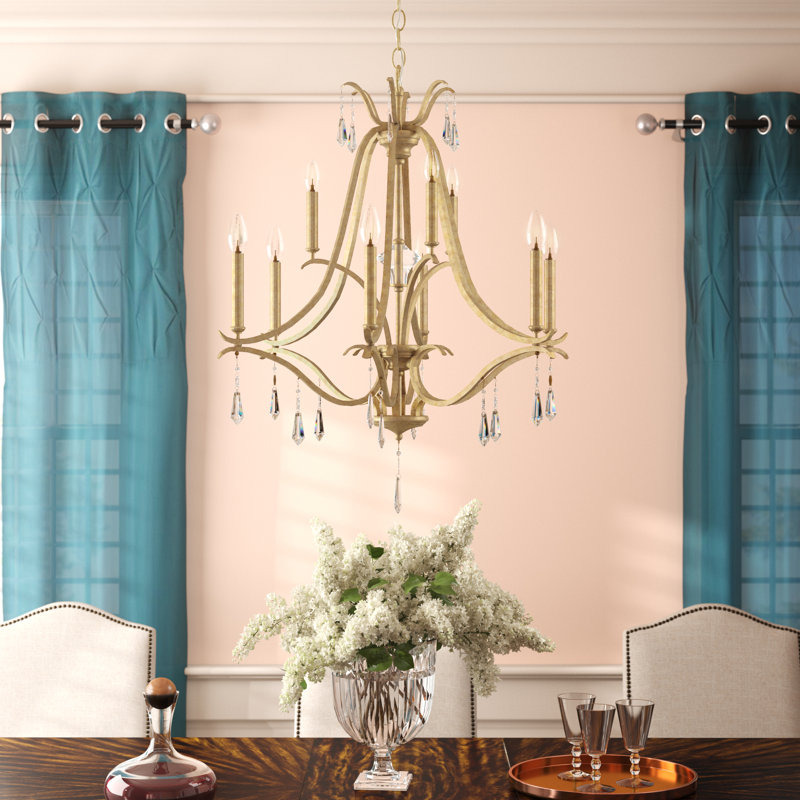 Lustre à 9 lumières de style bougie Vogan