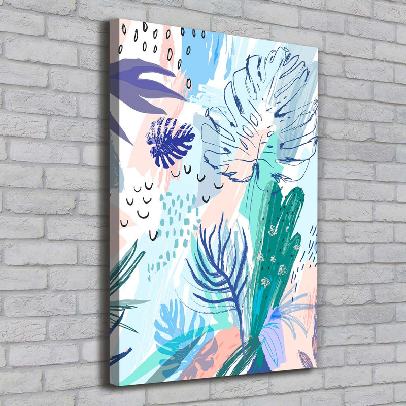 Tropical Leaves - Wrapped Canvas Print
