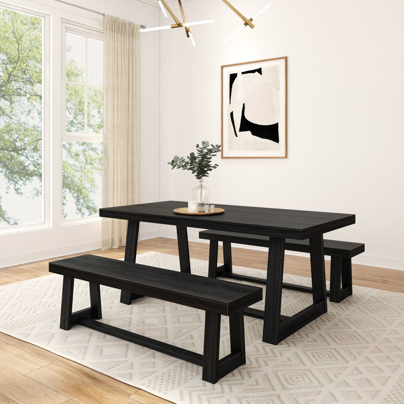 Linzy 6-Person Solid Wood Dining Set | Elegant & Classic