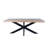 Discover Modern Elegance - Rectangle Dining Table with Mango Wood Top and Sturdy Spider Legs-832280149