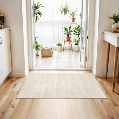 Vintage Striped Non Slip Washable Area Rug