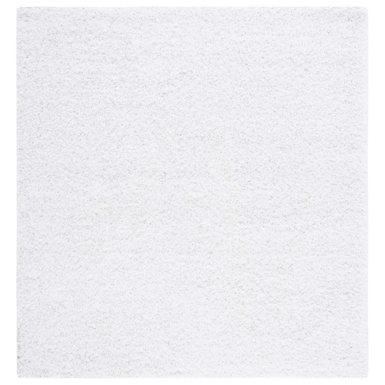 Assar Handmade Shag White Area Rug 