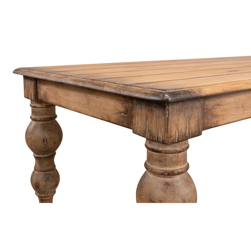 Bixby Pine Wood Dining Table, Brown