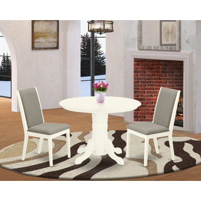 Selders Rubberwood Solid Wood Dining Set