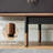 Italian style light luxury solid wood TV stand