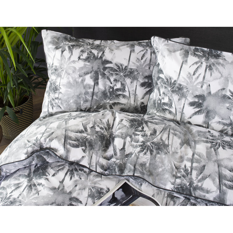 Cotton Abstract Duvet Cover Set with Pillowcases, Single - 1 Standard Pillowcase