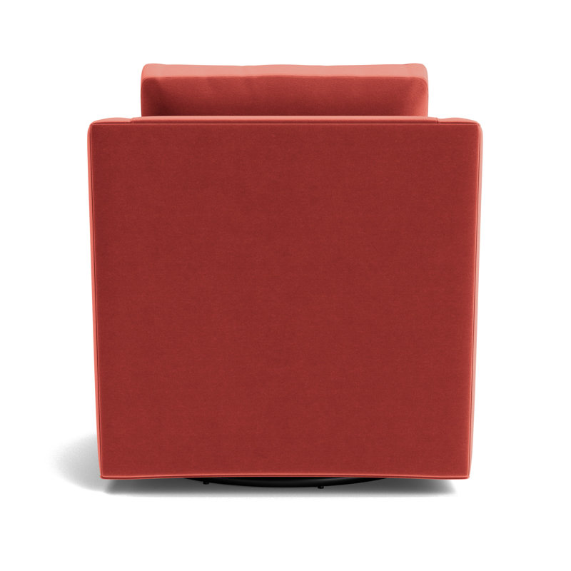 Gigi No Skirt Full Swivel Chair, Performance Velvet - Sienna