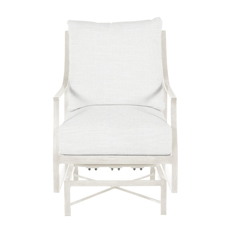 Monaco Patio Chair with Cushions, Rollo Lace InsideOut® Linen, Welt, Slate Gray