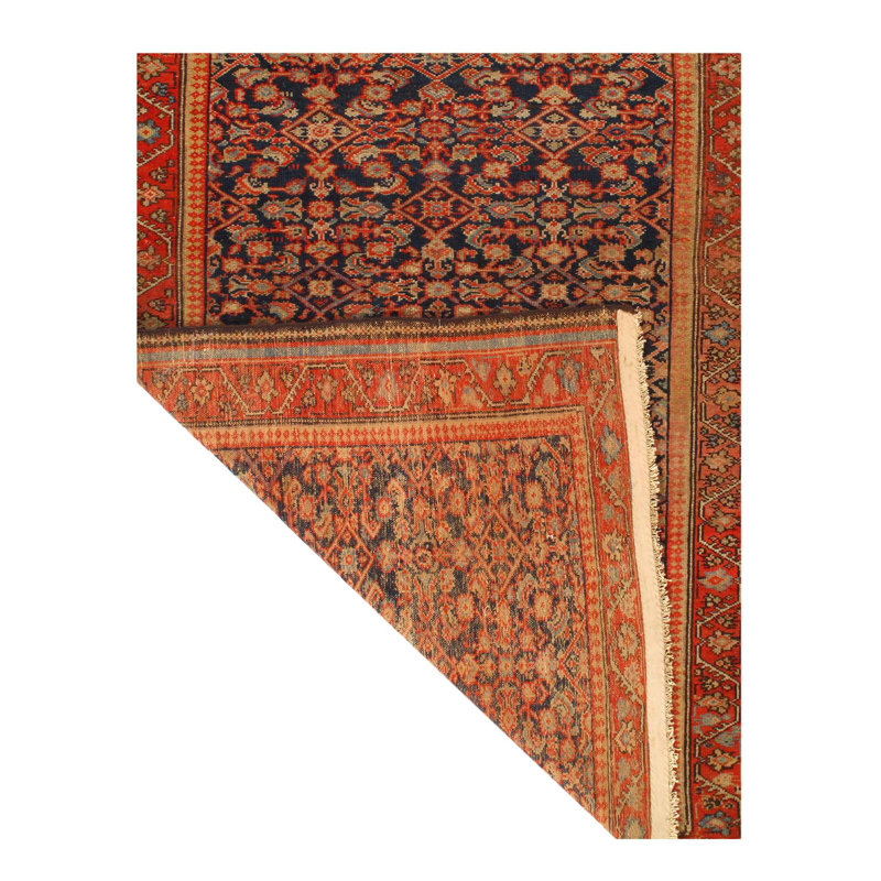 Tapis bleu marine unique 4 pi 1 po x 6 pi 7 po Almand