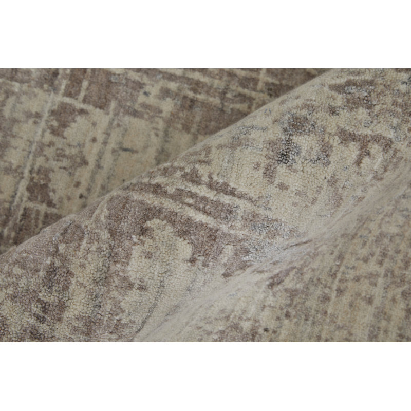 Eastfield Abstract Area Rug in Blue/Ivory, Rectangle 4' x 6'