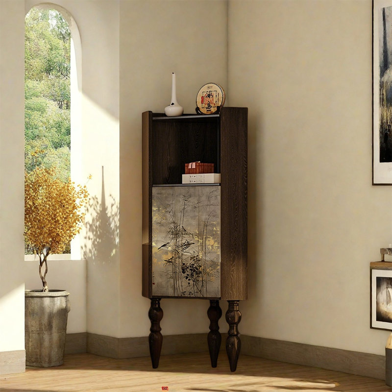 Armoire élégante en pin avec plateau large