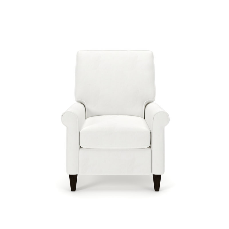 Molly Upholstered Pushback Recliner, Classic Bleach White