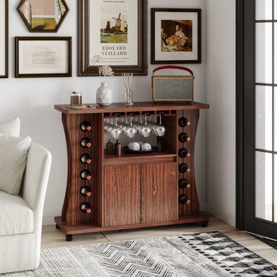Wood Bar Cart