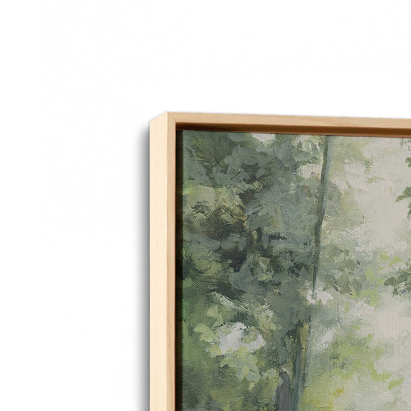 «Forest Contemplation» par Julia Purinton, reproduction d'art sur toile, H 20 po x l 20 po, Cadre flottant, Érable
