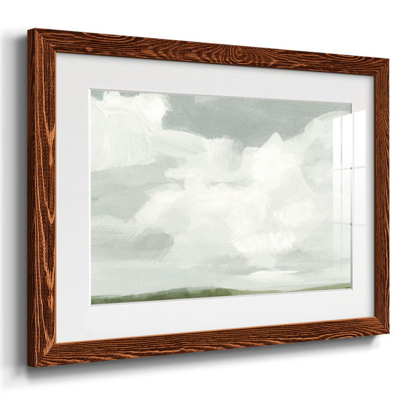 Gray Stone Sky I, impression sur papier, Érable, H 14 po x l 20 po x P 1,5 po