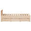 ClassicLiving Bed Frame Without Mattress With Headboard Solid Wood Pine-606752476-606752479