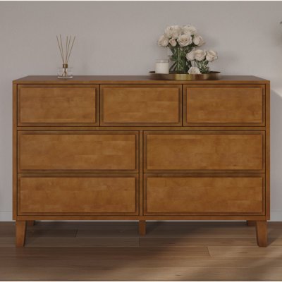 Commode en bois 7 tiroirs Knighten