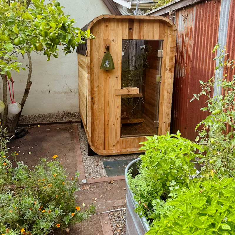 Duo Outdoor Sauna - 2 Person W/ Harvia Kip 8kw Heater