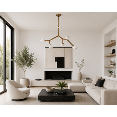 Dreanda 5-Light Dimmable Linear Chandelier