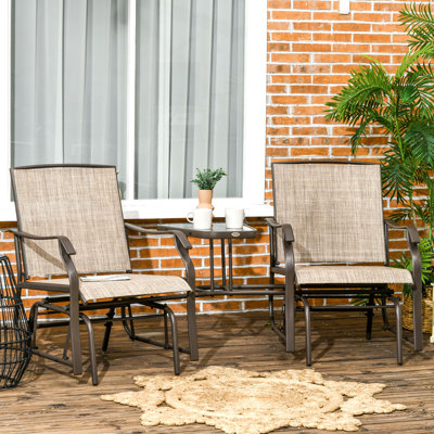 Outdoor Antwonn Glider Steel Chair