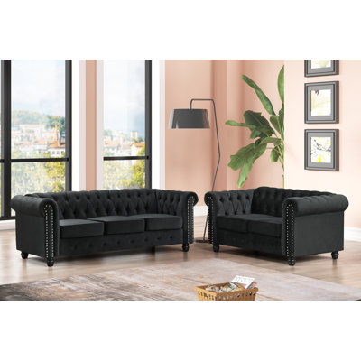 2 - Piece Velvet Living Room Set