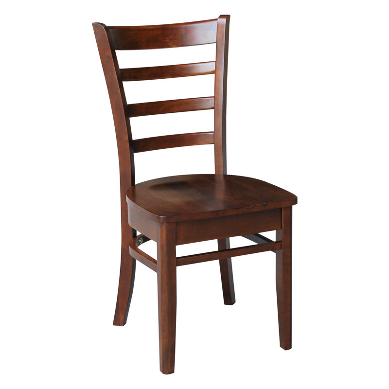 Alvery 17.7'' H Solid Wood Side Chair, Espresso