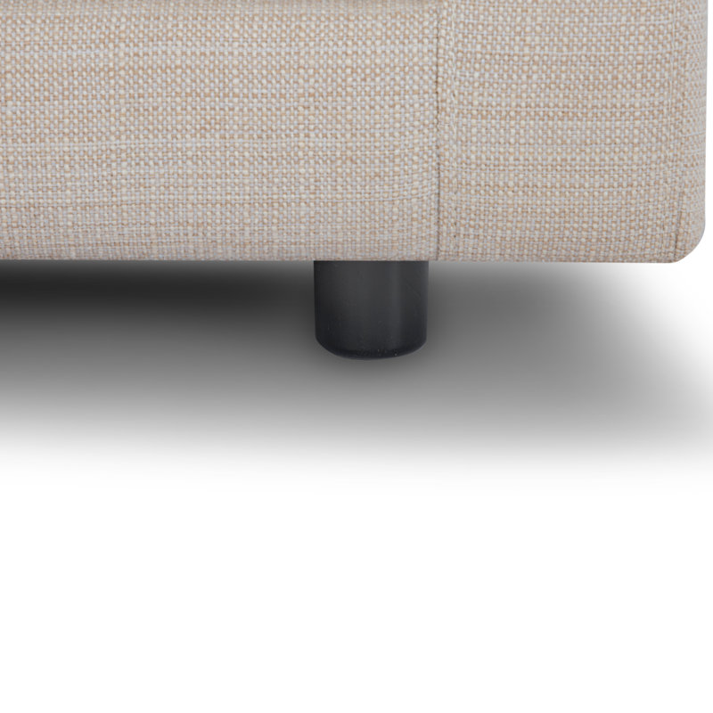 Fauteuil Kenji, Tissu performance natté crème