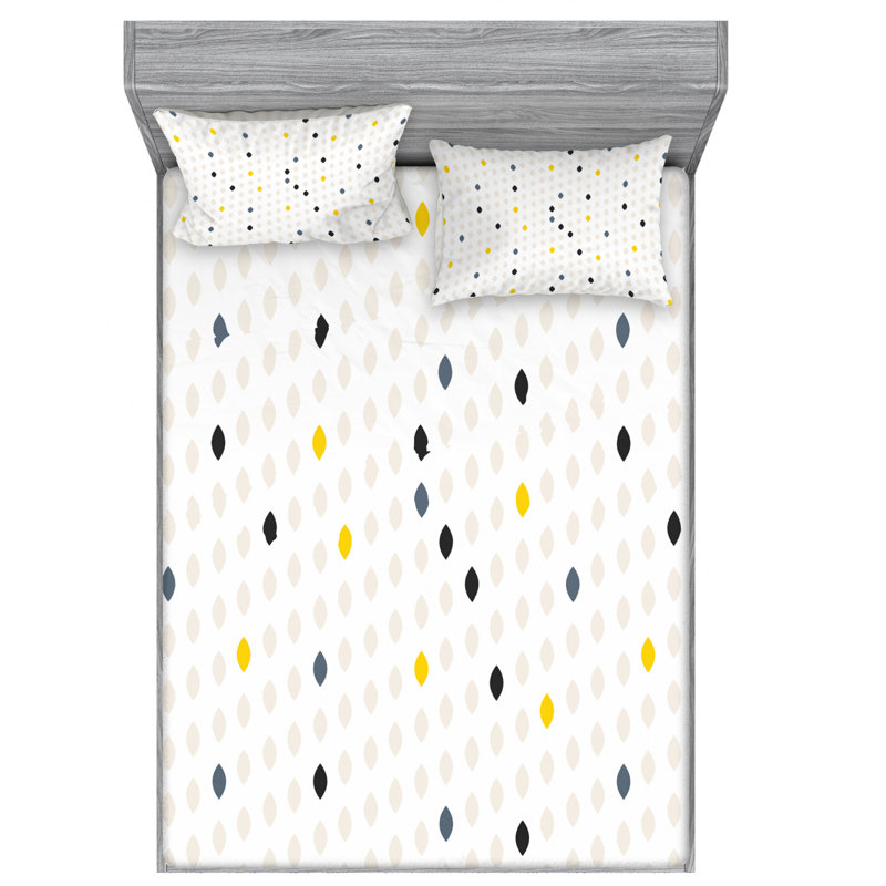Microfiber Sheet Set, Queen Sheet Set with Fitted Sheet