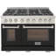 48 in. 6.7 cu. ft. Natural Gas Range Two Ovens in Olive Green with True Simmer Burners-1592471064-1592471066