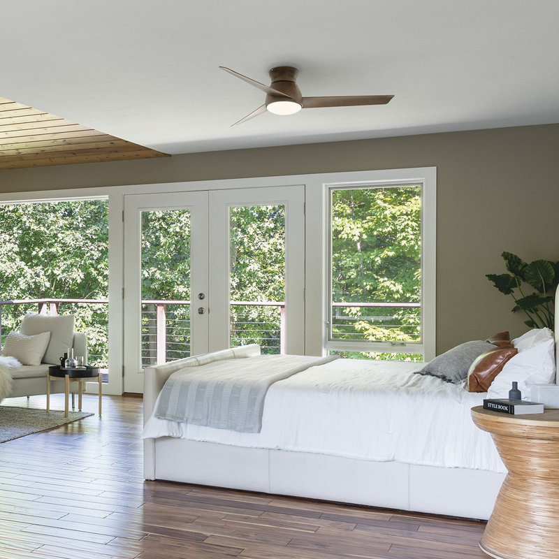 Cassels 60cm Ceiling Fan with LED Lights, Walnut