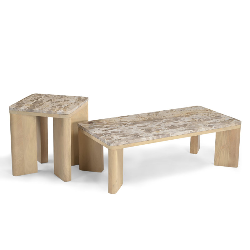 Calia Coffee Table with Marble Top