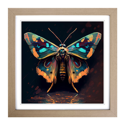 Moth Fauvism - Framed Print