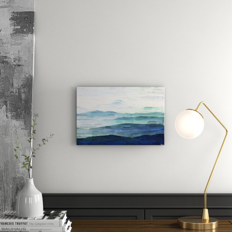 «Mountain Tops» par Parvez Taj, reproduction d'art sur toile tendue, H 12 po x l 18 po x p 1,5 po