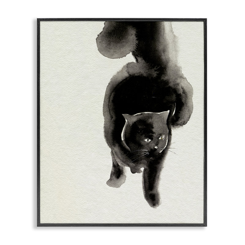 Art giclée féroce par Melissa Wang, H 14 po x l 11 po, Giclée encadrée noir minuit