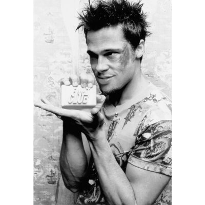 «Buy Art For Less Offly Offlyly Fight Club Soap», affiche d'art 24 x 36 po - reproduction décorative - papier affiche - prête à encadrer