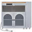 K&K Rolling Kitchen Island With Extended Table-773461664