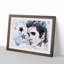Elvis Presley Stars in Abstract - Picture Frame Painting Print-55725438-55725437