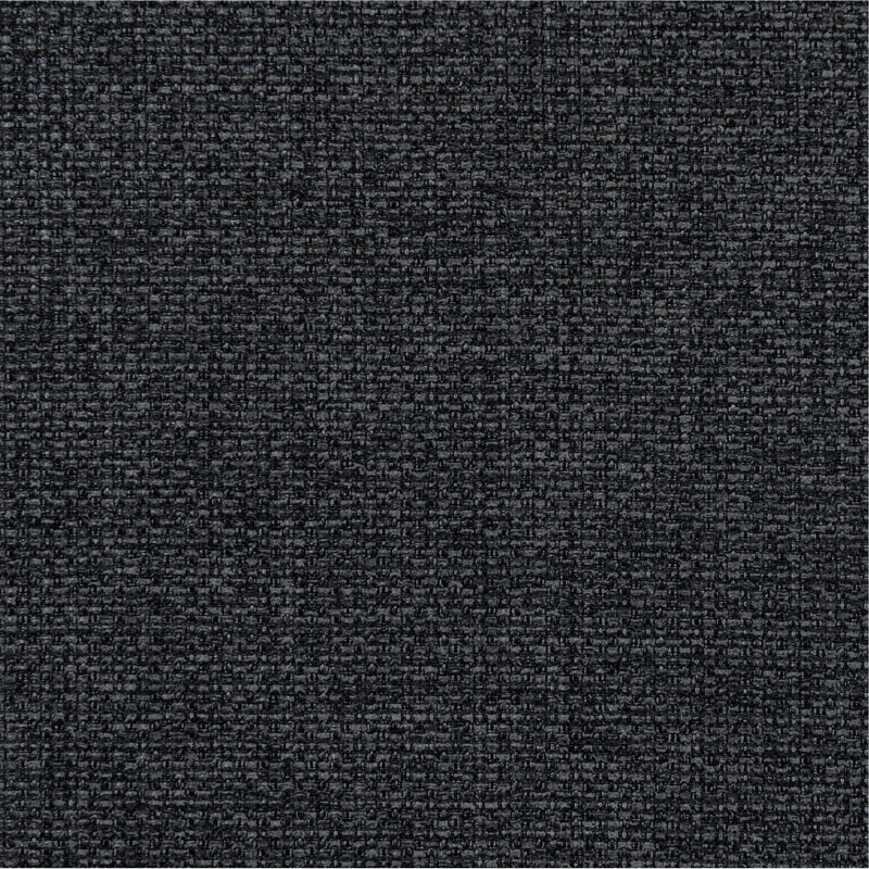 Banc d'appoint capitonné en tissu gris anthracite