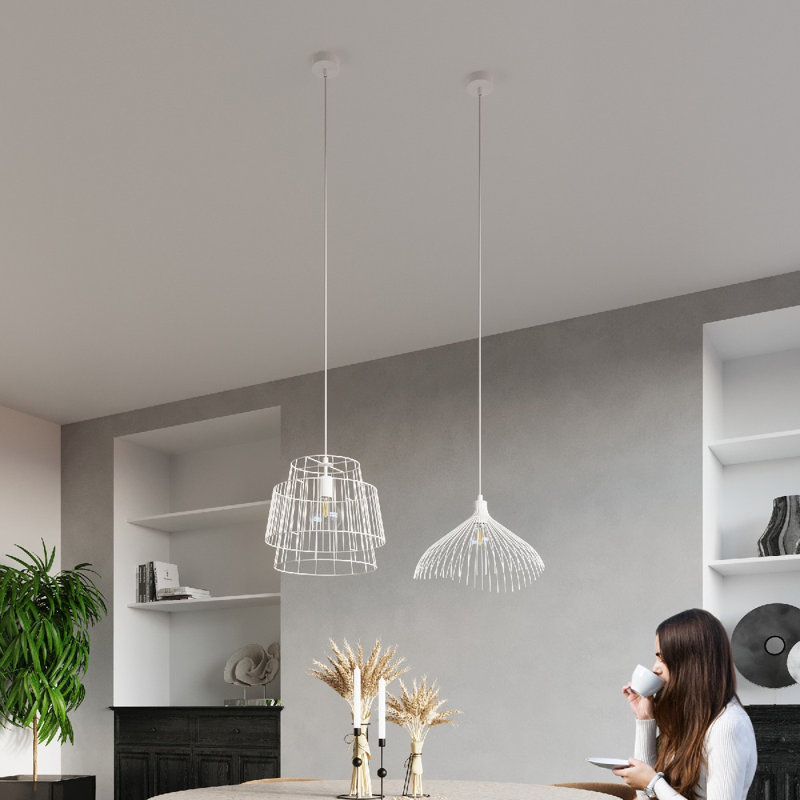 Binoche 1 - Light Single Pendant, White