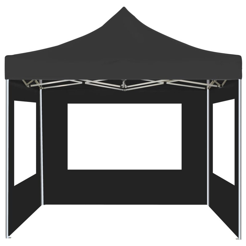 Abney 7.62m x 7.62m Metal Party Tent, Anthracite, 78.74 "H x 78.74 "W x 124 "D