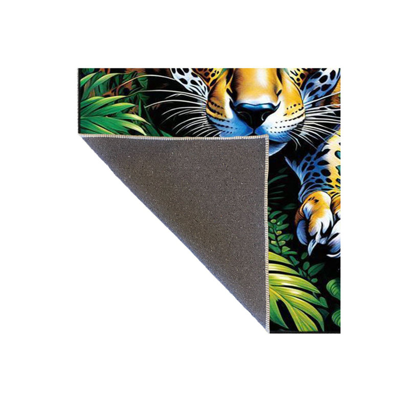 Tapis décoratif tissé à la machine, Sous-tapis rectangulaire de 3 pi 3 po x 4 pi 11 po