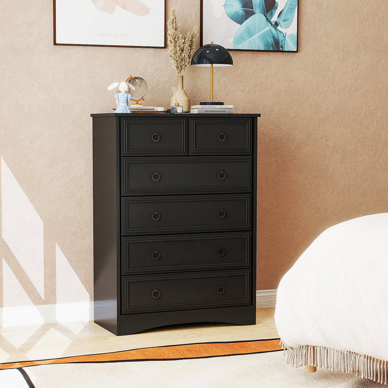Casimira 6 Drawer Chest, Dark Brown
